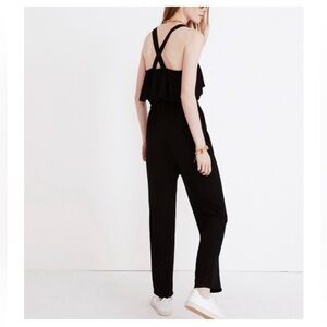 Offers Open* Madewell Ruffle Top Jumpsuit with Cross Back Straps